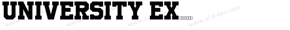 University Ex字体转换